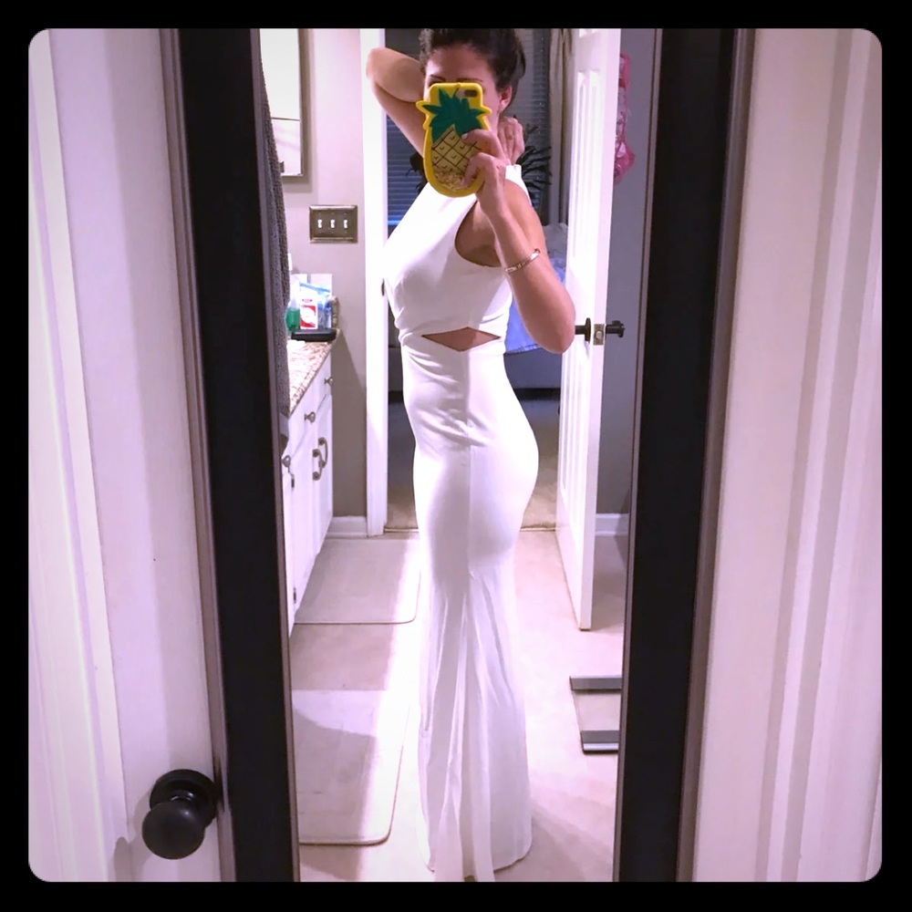 White cutout Dress